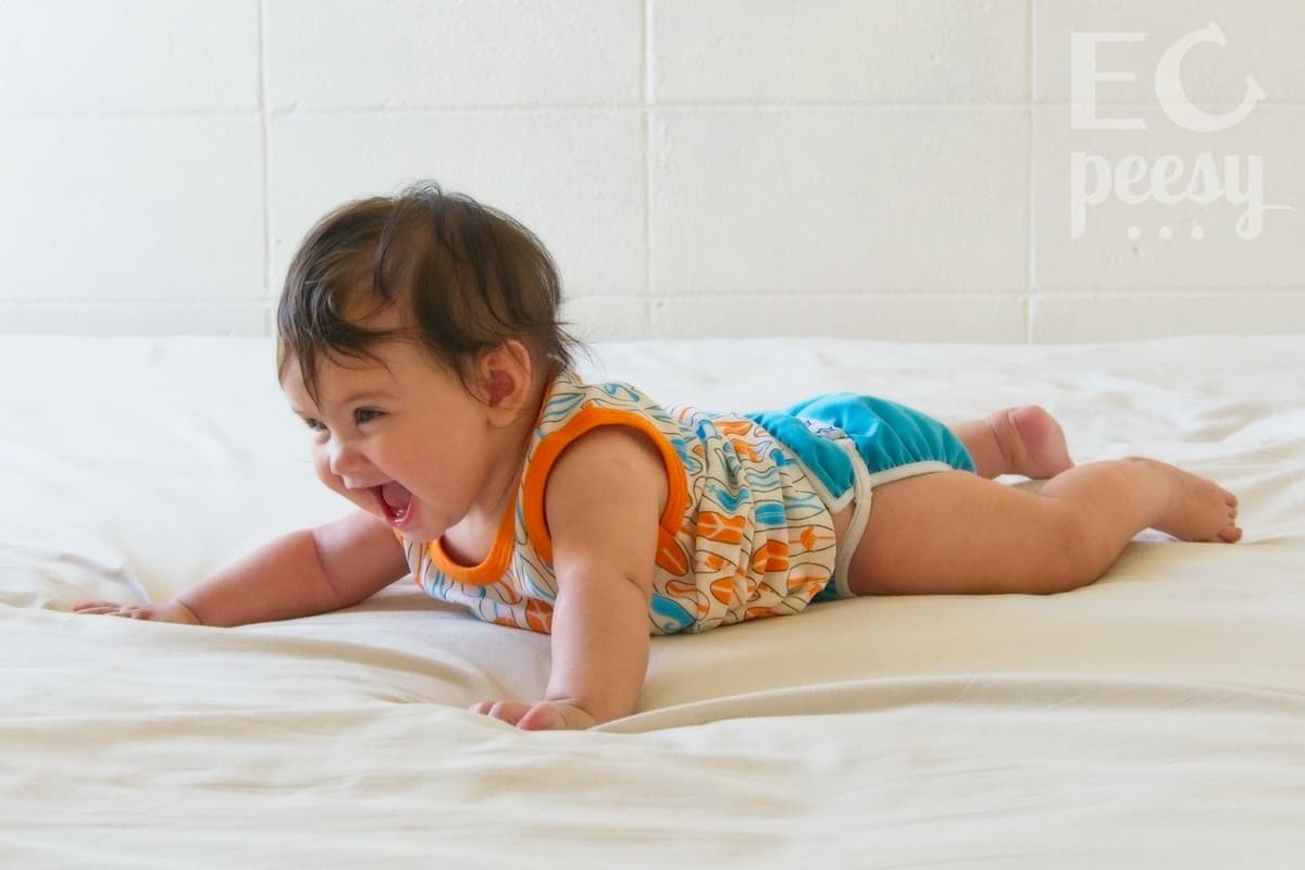 Flaparap Diaper on 5-Month-Old Baby