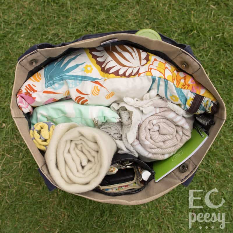 Packing a Potty and Cloth Diaper Bag for Elimination Communication