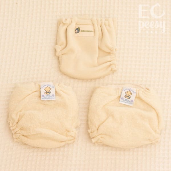 Newborn Wool Wrap Diaper Covers BabeeGreens and LoveyBums