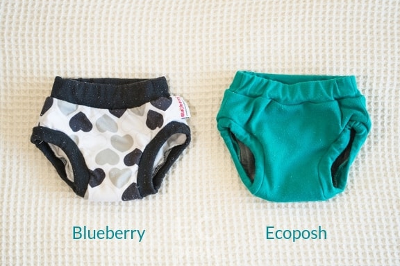 Comparison of Blueberry Training Pants and Ecoposh