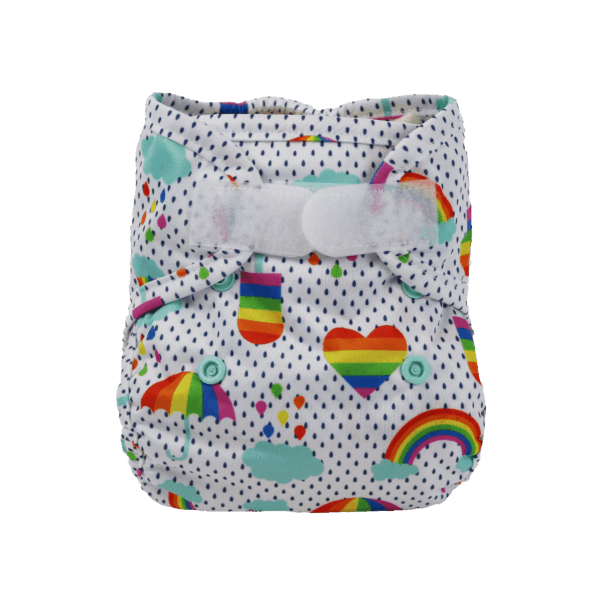 Luludew Newborn Cloth Diaper Cover Rainbow Dreams